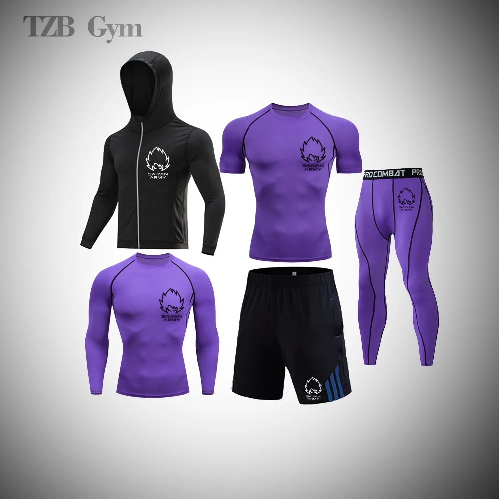 

Rashguard Men's Sports Suit Cycling Fitness Equestrian Sports Running Tights Gym MMA Jogging Compression Gymnastics Sportswear