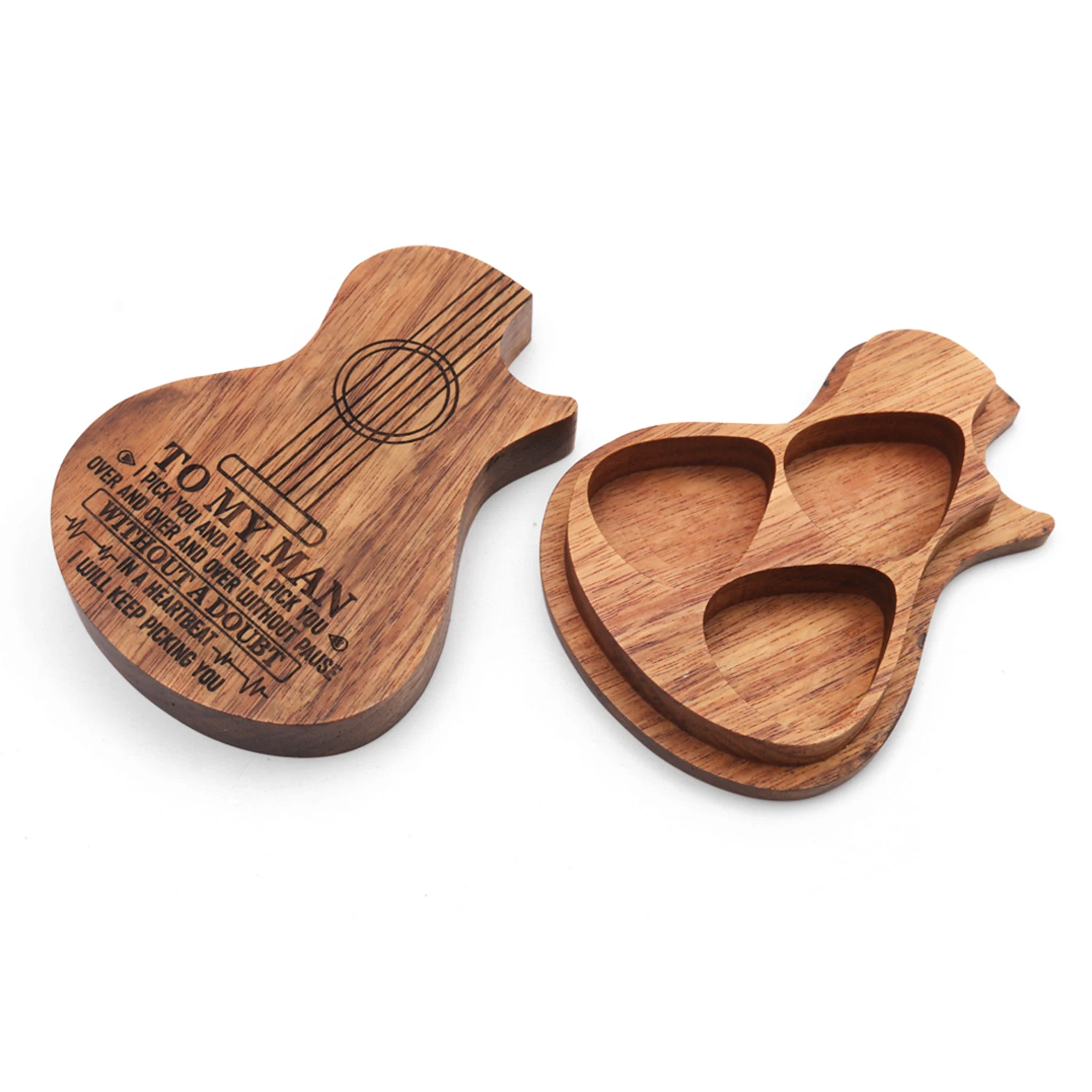 Деревянный держатель для гитары 3 отсека деревянный контейнер с шт. гитарных