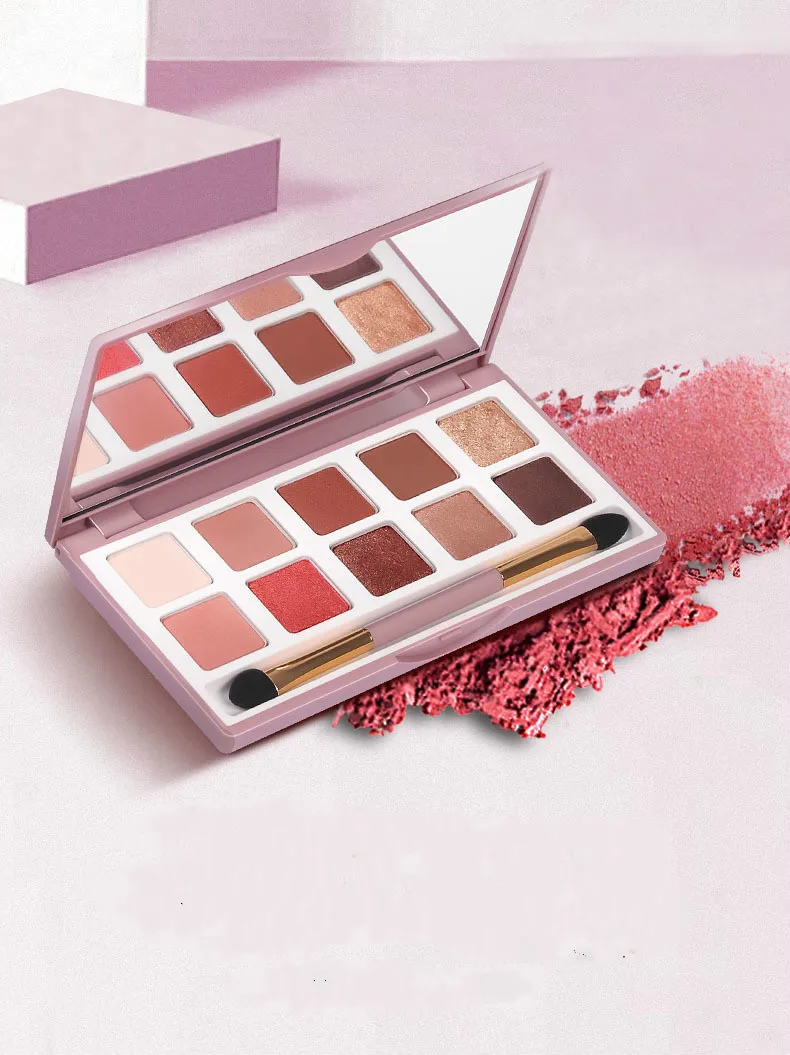 Взрывобезопасные тени для век десять цветов перламутровые матовые начинающих