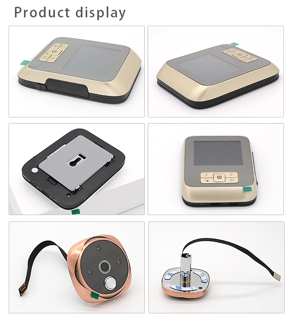 Умный дверной глазок с ЖК-экраном 3 дюйма электронный инфракрасный ночник для