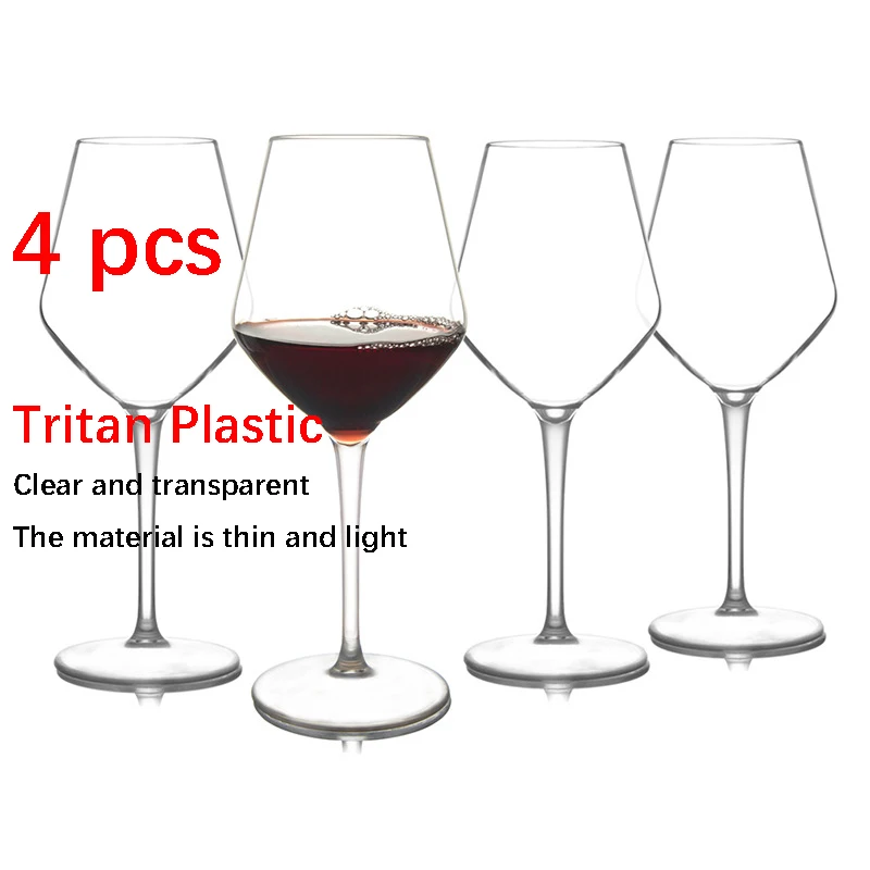 

12oz Acrylic And Tritan Plastic Material Unbreakable Wine Glass Goblet Transparent Red Juice Cup 200*65mm