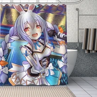 cute hot custom anime game usada curtains polyester bathroom waterproof shower curtain with plastic hooks more size