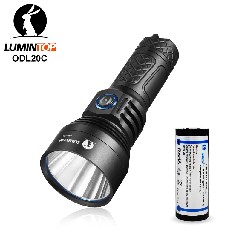Люминесцентный супер яркий поисковый фонарик ODL20C Max Beam Distancse 860 метров usb type C Quick