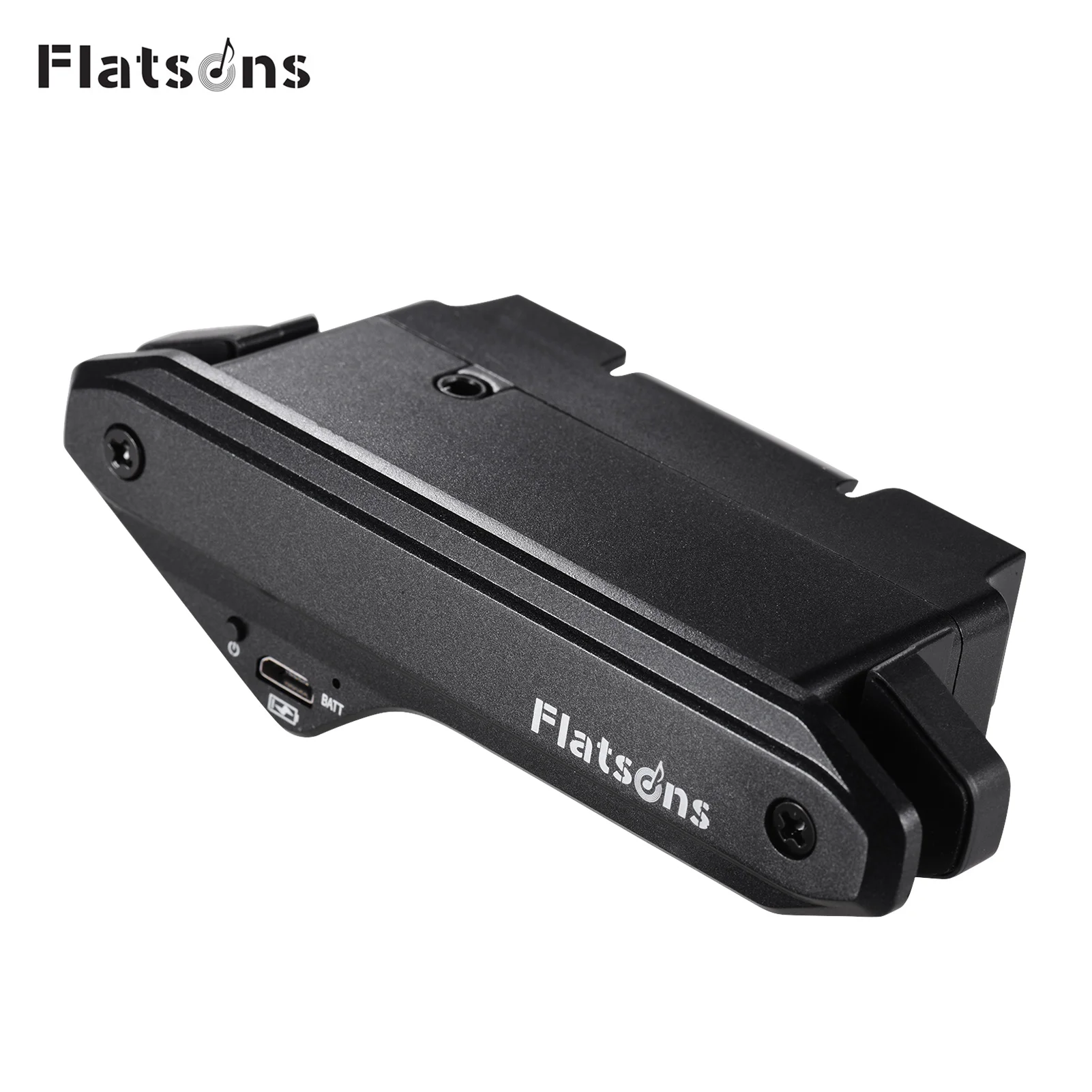 

Flatsons FLP3 Guitar Pickup Set Dual Pickup System Built-in Record Pick with Fixing Screw for Acoustic Folk Guitar