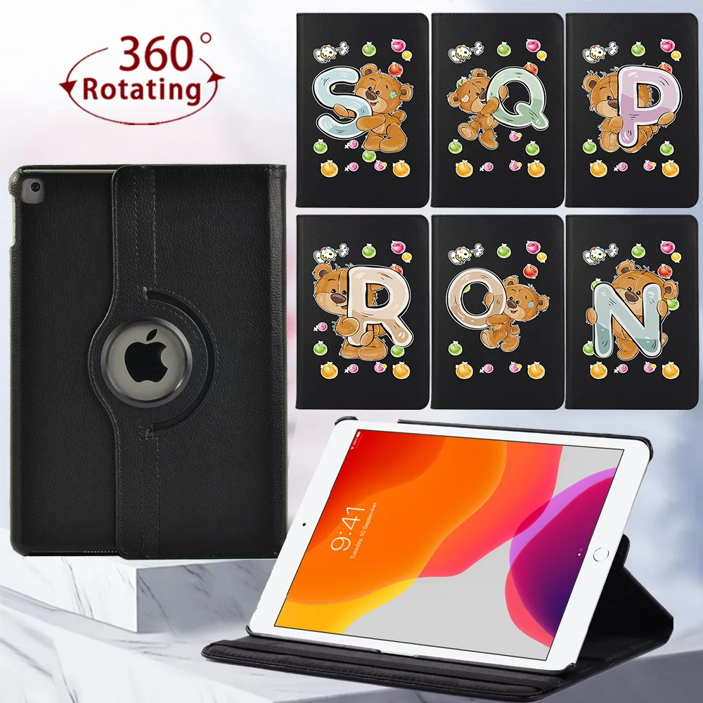 

360 Rotating Tablet Case for Apple IPad 2/3/4/ IPad Mini 4/5/iPad 5th Gen/6th Gen/7th Gen/8th Gen Anti-Vibration Cover+ Stylus