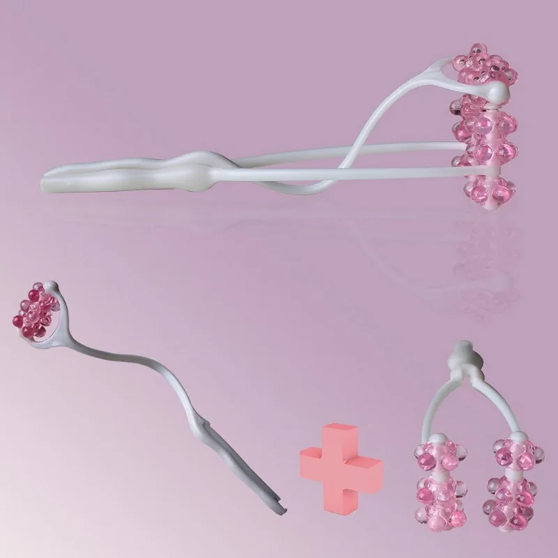 2 в 1 форме цветка роликовый массажер против морщин лица шеи Массаж для похудения