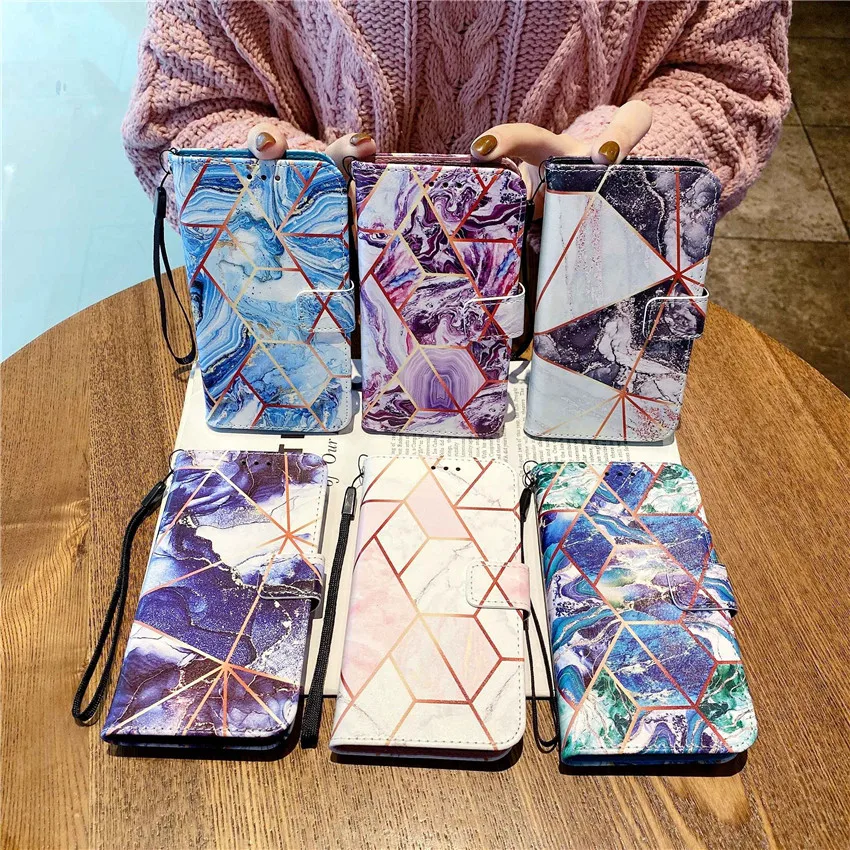

Marble Pattern Flip Wallet Leather Phone Case For Samsung Galaxy A20 A30 A30S A50 A50S A70 A70S A02S Coque Card Stand Book Cover