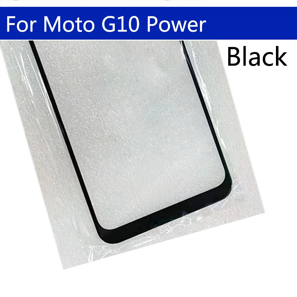Panel de pantalla t&aacute;ctil LCD para Motorola Moto G10 Power, repuesto de lente de cristal exterior frontal, lote de 10 Uds.-3
