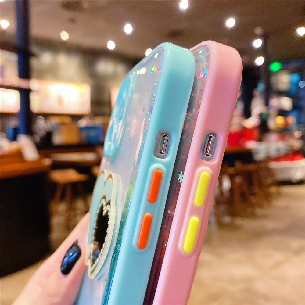 Gradient Glitter Phone Case For Xiaomi Redmi Note 10 10S 8 9 Pro Max 9A 9C 9T Silicon Cover 11 Lite POCO X3 X3NFC | Мобильные