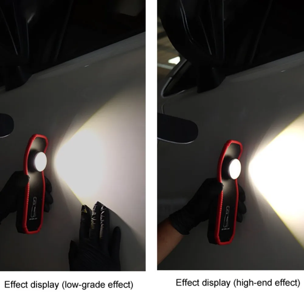 melhor Portátil Led Cob Lanterna Usb Recarregável Pendurado Gancho Lanterna Tocha De Acampamento Reparação Carro Oficina Iluminação Emergência Novo