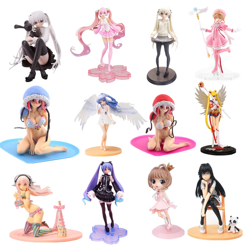 

Anime Doll Pink Sakura Hatsune Miku PVC Action Doll Ghost Hatsune Soniko Dome Girl Doll Model Collection Decoration Toys