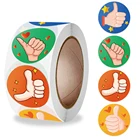 Новинка, 500 шт., наклейки для наград, креативные школьные принадлежности, милая наклейка на палец, круглые детские игрушки, наклейки для детей, подарки