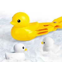 new plastic snowball maker clip toys cartoon duck winter snow sand mold tool for snowball fight outdoor fun sports toys