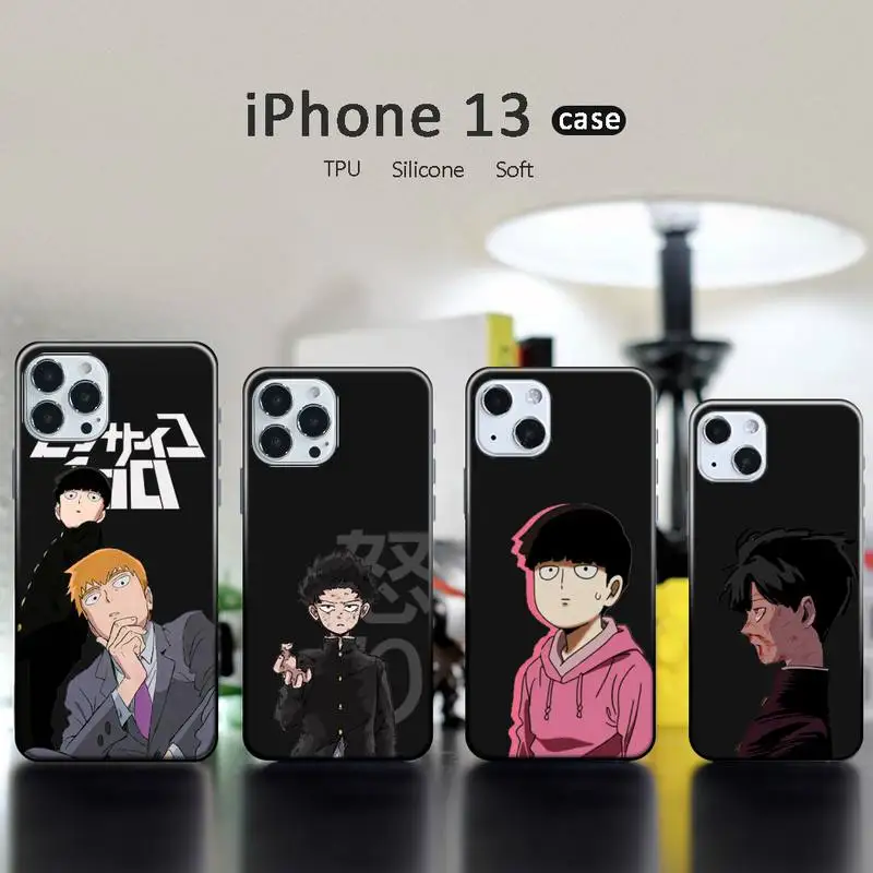 

Mob Psycho 100 Anime Phone Case for iPhone 13 12 11 mini pro XS MAX XR 8 7 6 6S Plus X 5S SE 2020