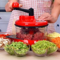manual vegetable chopper household meat grinder garlic cutter quick shredder cutter egg blender kitchen tools