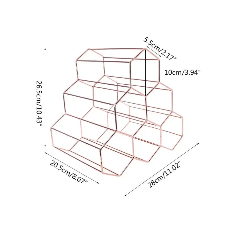 

Nordic Style Red Wine Rack 6 Bottle Mount Holder Kitchen Exhibition Organizer Storage Stand