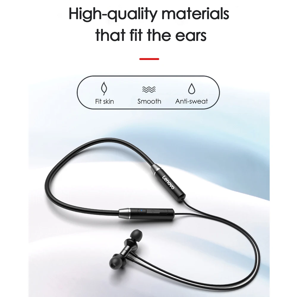 

Lenovo HE05 Neckband Earphone Bluetooth 5.0 Wireless Stereo Sports Magnetic Headphones Sports Running IPX5 Waterproof Headset