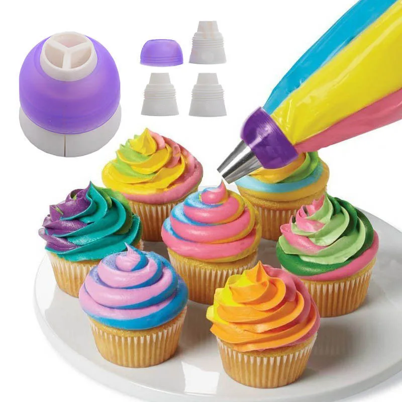 На каждый день 3 цвета муфта глазировки NozzlesTipsSugar ремесло Кондитерские Декор