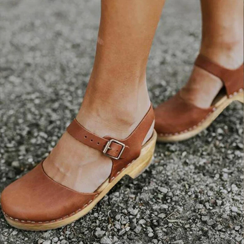 Summer Women Wedge Sandals Female Platform Boots Mid Heel Sandal Back Strap Casual Shoes Ladies Sandals Womens Shoes Plus Size