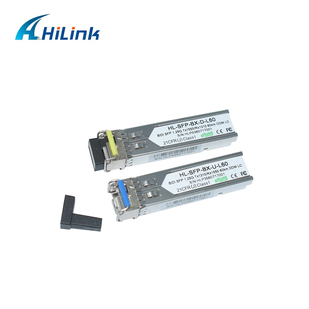 Бесплатная доставка SFP 1 25 ГБ BiDi BD 1310 нм 60 км DDM SC LC коннектор дополнительный