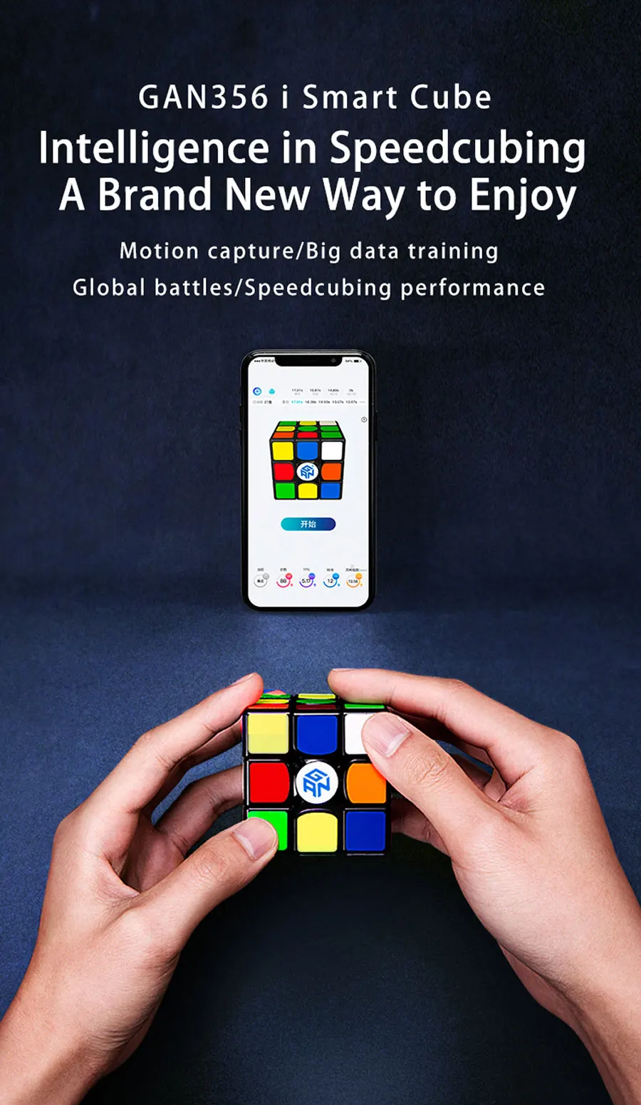 Волшебный куб-головоломка GAN 356i GAN cube 356I gan356i 3x3x3 3x3 smart Bluetooth App станция Профессиональный скоростной куб инструктор