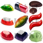 Поликарбонатная форма для шоколада, лоток для пищевого шоколада, форма для выпечки шоколада, густая форма для выпечки, инструменты для выпечки