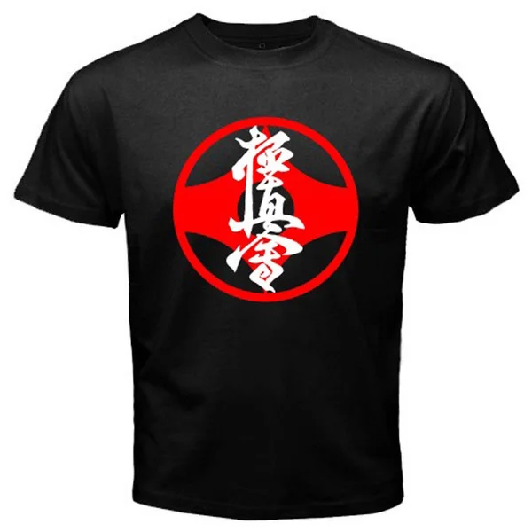 

New Masutatsu Oyama Kyokushin Karate Kanji Men's Black T-shirt