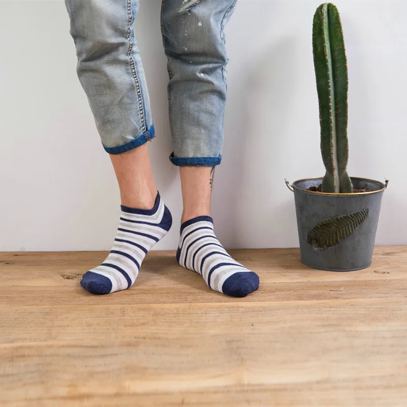 5 пар/лот унисекс Мужские носки Лоскутные однотонные полосатые хлопковые носки весна лето повседневные мужские забавные носки Meias calcetines