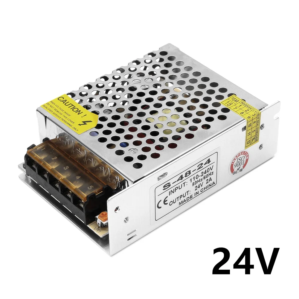 High-quality DC 24V led Strip light Power to Adapter AC100-240V 1A 2A 3A 5A 10A 15A Supply | Лампы и освещение