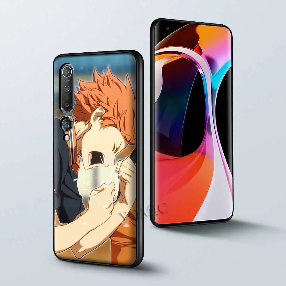 

Phone Case For Xiaomi Mi Note 9T 10 Poco F1 F2 CC9 CC9E A2 A1 8 Lite 9 SE Pro A3 Black Cover Soft Shell Haikyu!! 4 To The Top