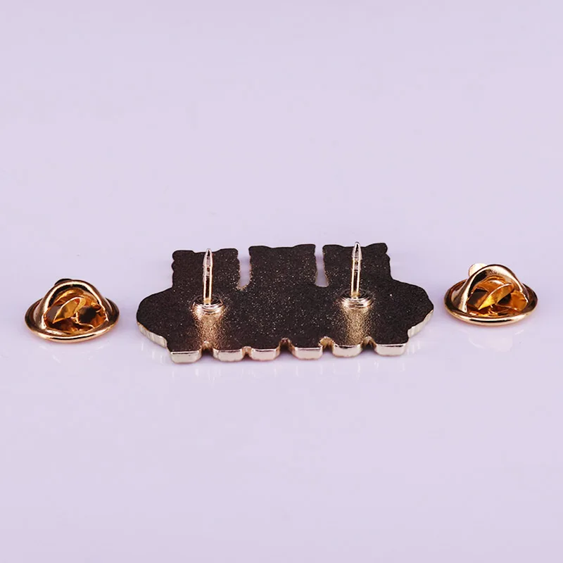 Эмалированные булавки в виде милых животных Милые Броши трех альпак модная