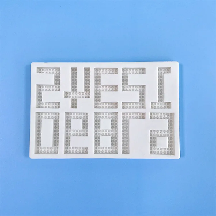 Строительные блоки цифры 0-9 форма для шоколада украшение торта из жидкого