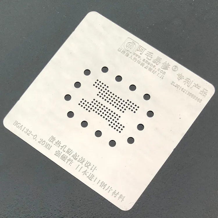BGA132 BGA трафарет eMMC память флэш IC чип реболлинговые штифты нагревательный шаблон