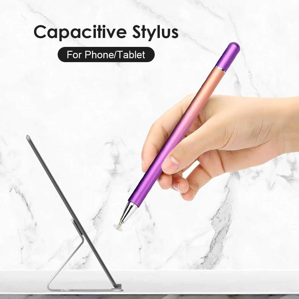 

Stylus Touch Pen for IOS/Android System Apple iPad Phone Smart Pen Gradient Color Magnetic Cap Clear Disc with Replacement Tip