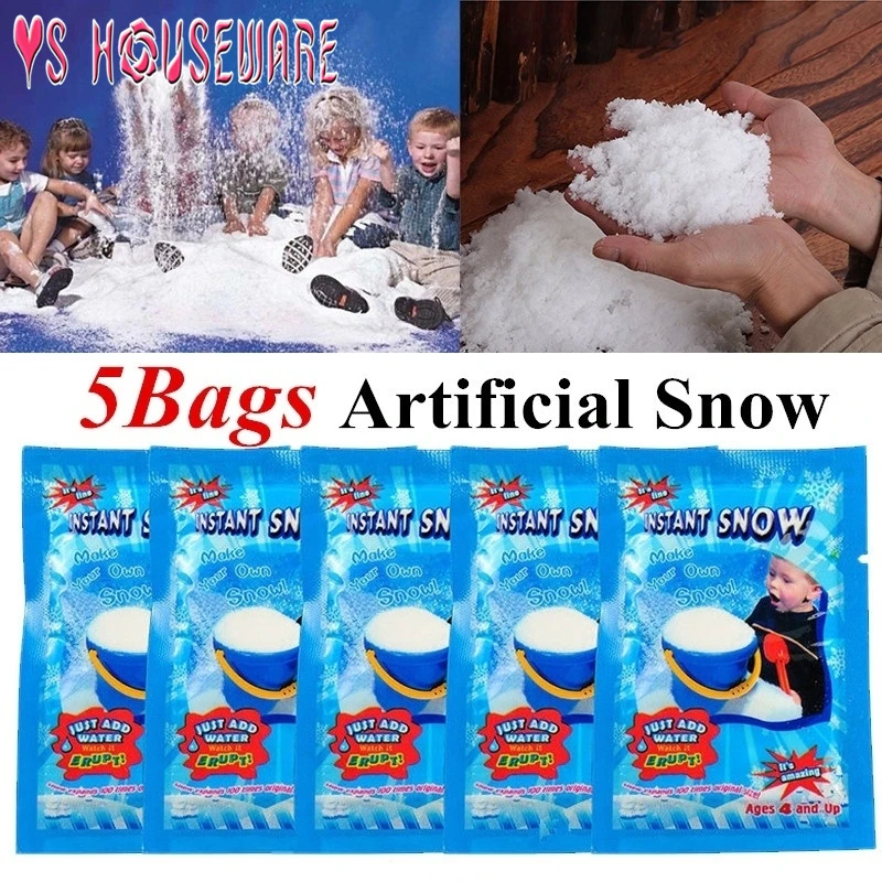 5 шт. вечерние пушистые Снежинки из Искусственного Снега волшебные мороза