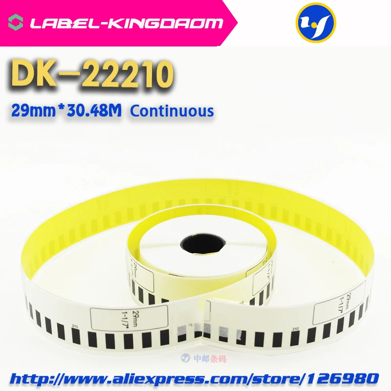 5 рулонов совместимые с Brother ярлыки желтого цвета соответствуют ярлыкам 29 мм * 30 48