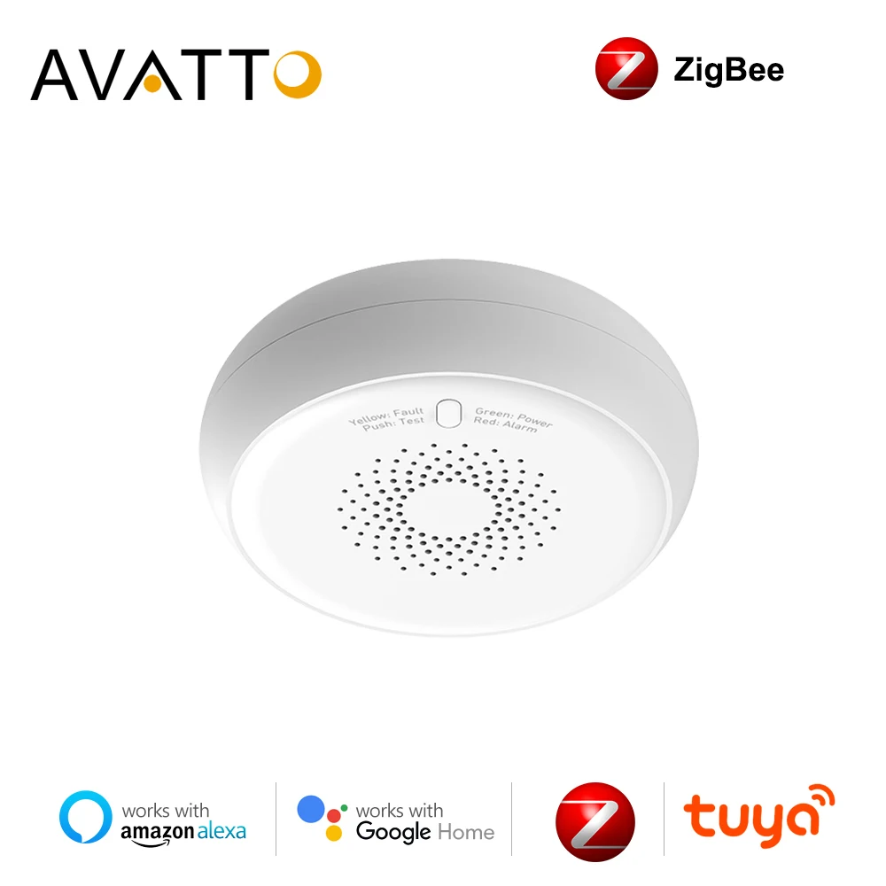 Детектор Утечки Газа AVATTO Tuya Zigbee умная система сигнализации с датчиком природного