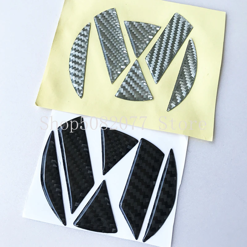 Блестящие наклейки из натурального углеродного волокна Стайлинг автомобиля