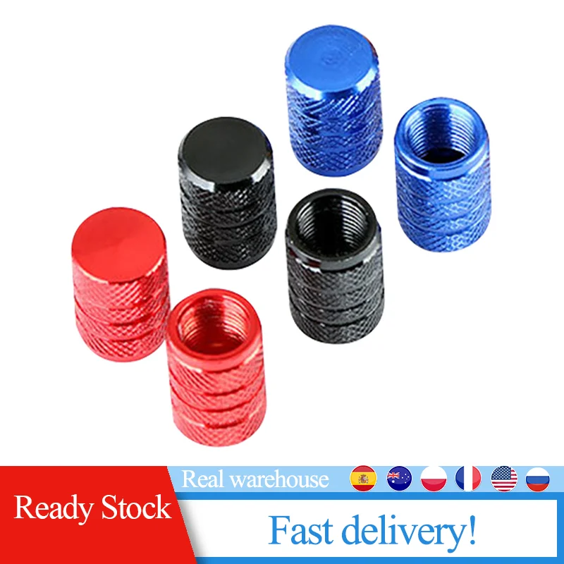 

40Pcs Mountain Bike American Tire Valve Cap Aluminium Alloy Valve Cover Dust Cap