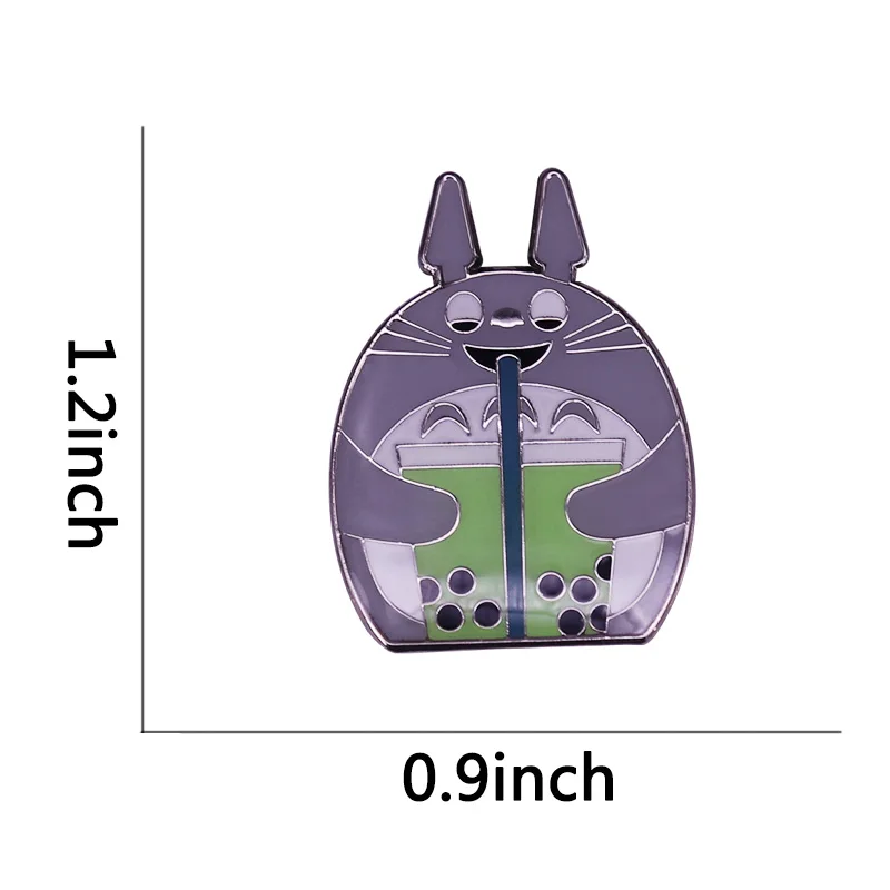Эмалированная заколка Тоторо маття Boba Миядзаки Хаяо значок из анимационного