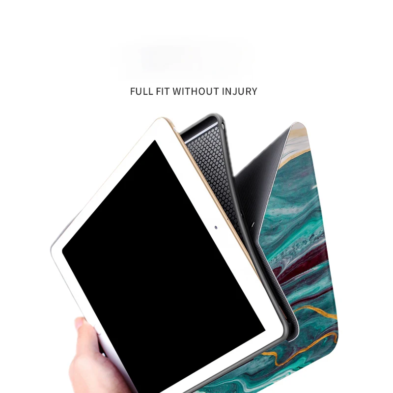 Мрамор Чехол-книжка с откидной крышкой чехол для ipad воздуха Air2 Pro 9,7 10,5 11 12,9 Мини-Платье на возраст 2, 3, 4, 5, планшетный ПК чехол для ipad 9,7