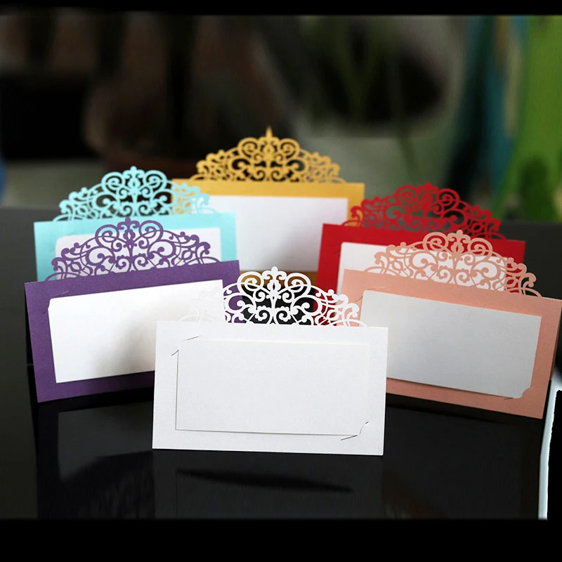 25 шт./партия свадебные украшения винтажные открытки лазерная резка день рождения