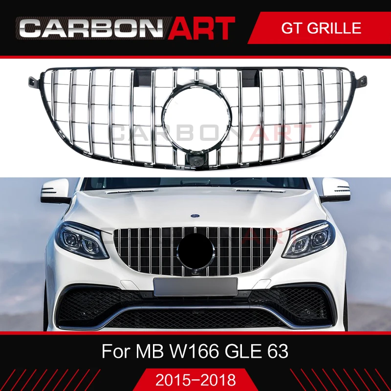 W166 GT Хромированная передняя решетка для GLE class 63 am g 63S без эмблемы 2015 + | Автомобили