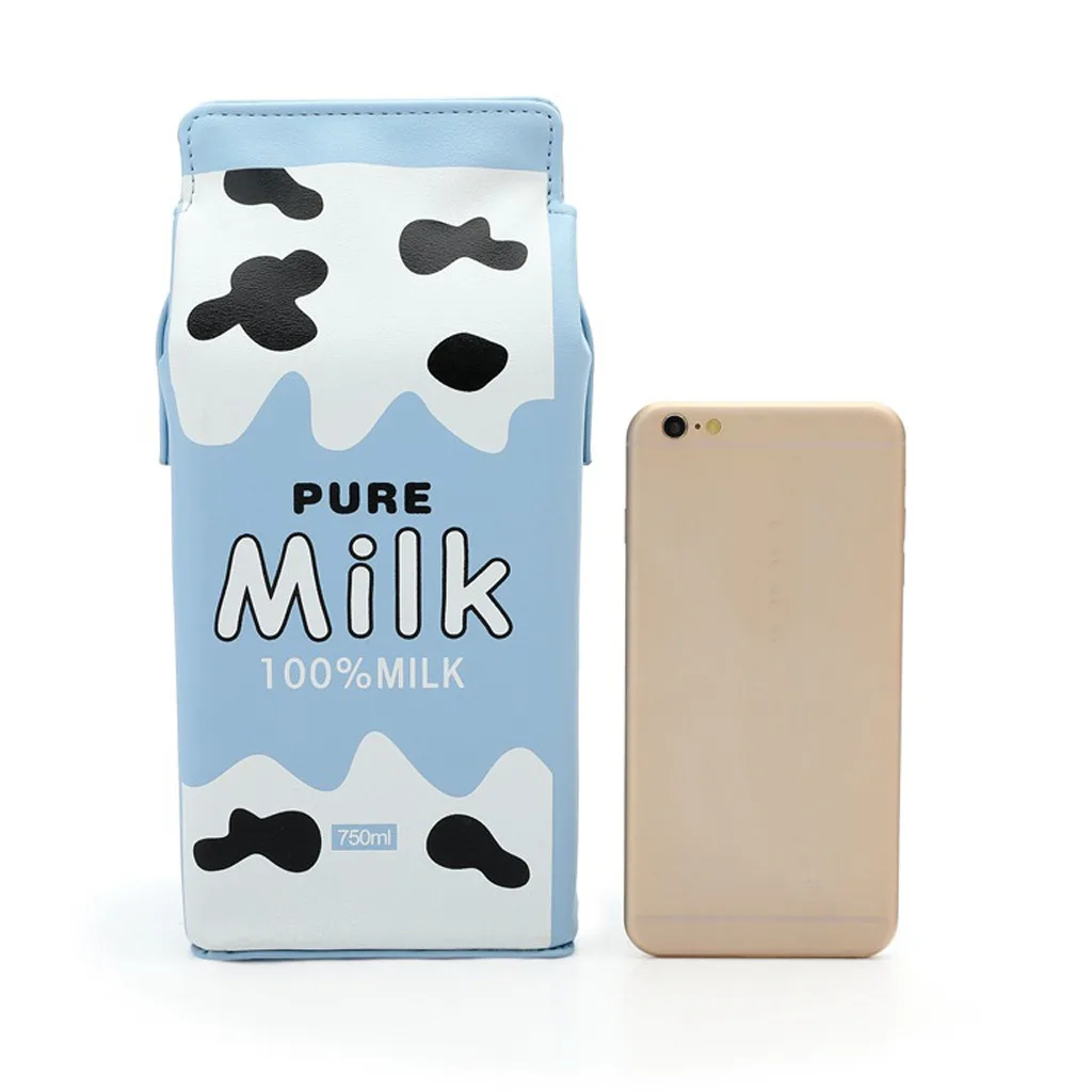 

Women Milk Shoulder Bags Printing Friut Women Shoulder Bags Mini Phone Wallet Bags Small PU Leather Female Crossbody Bag #T