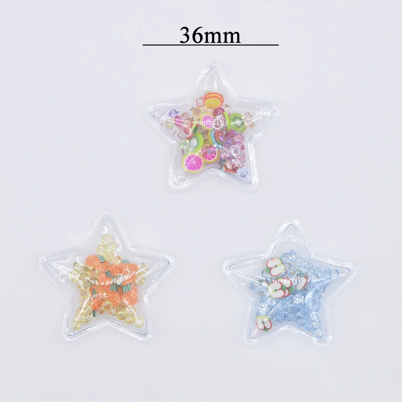 Аппликации со стразами в виде звезд 32 шт./лот фрукты ломтики наклеиваются на