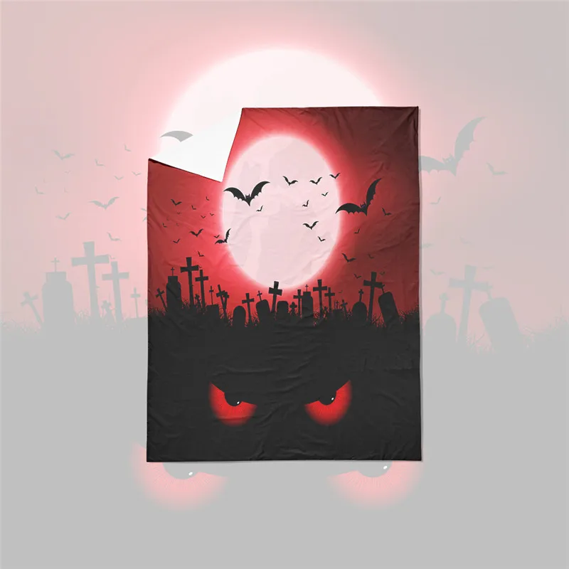 Забавный набор постельного белья с изображением тыквы на Хеллоуин дерева