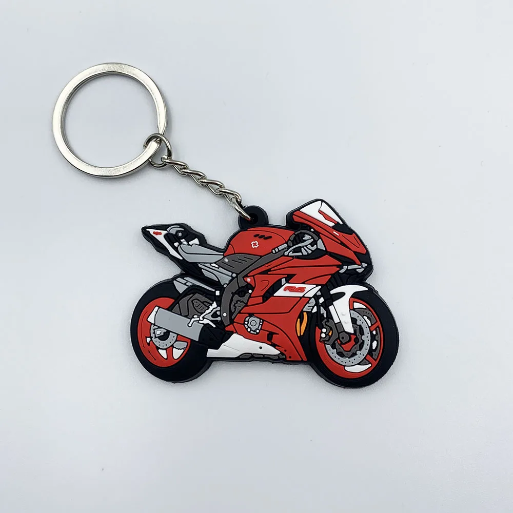 Модель мотоцикла мягкий каучуковый брелок для ключей с Аксессуары мотоциклов