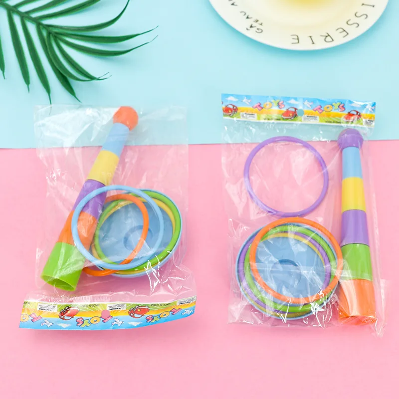 Hoop Ring Toss Plastic Garden Game Pool Toy Outdoor Fun Set Toys For Children Kids Gift | Игрушки и хобби