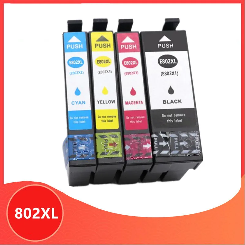 Compatible Ink Cartridge For Epson 802XL T802XL T802 802 For WorkForce WF-4720 WF-4730 WF-4734 WF-4740 WF-4745