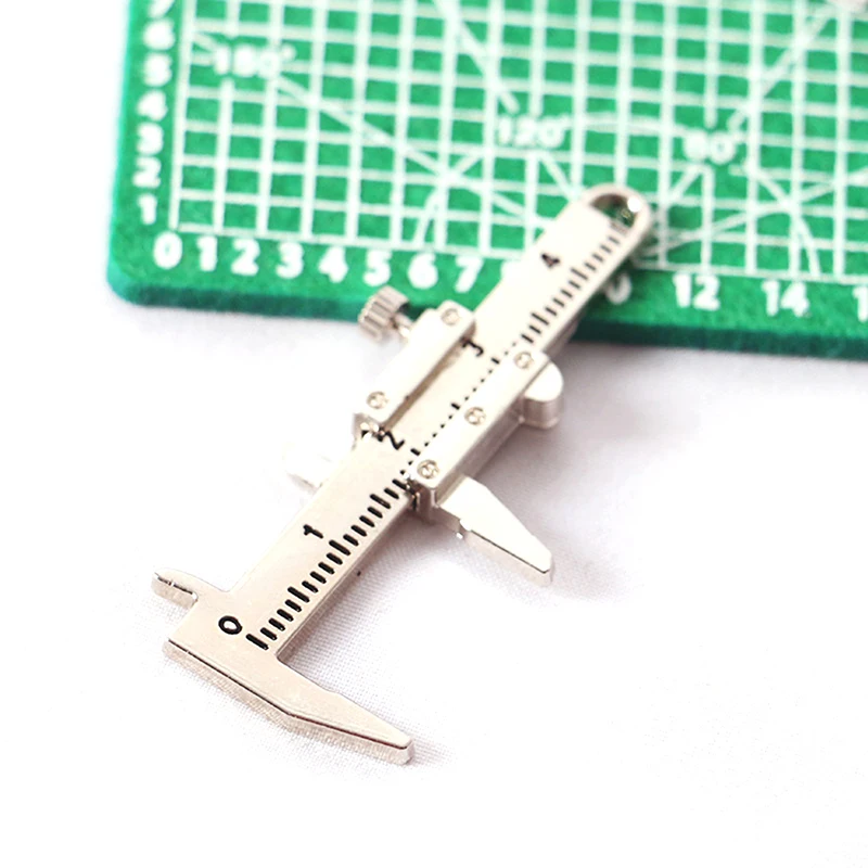 112 dollhouse miniature vernier caliper keychain simulation learning supply accessory doll house cute mini ornament decoration free global shipping
